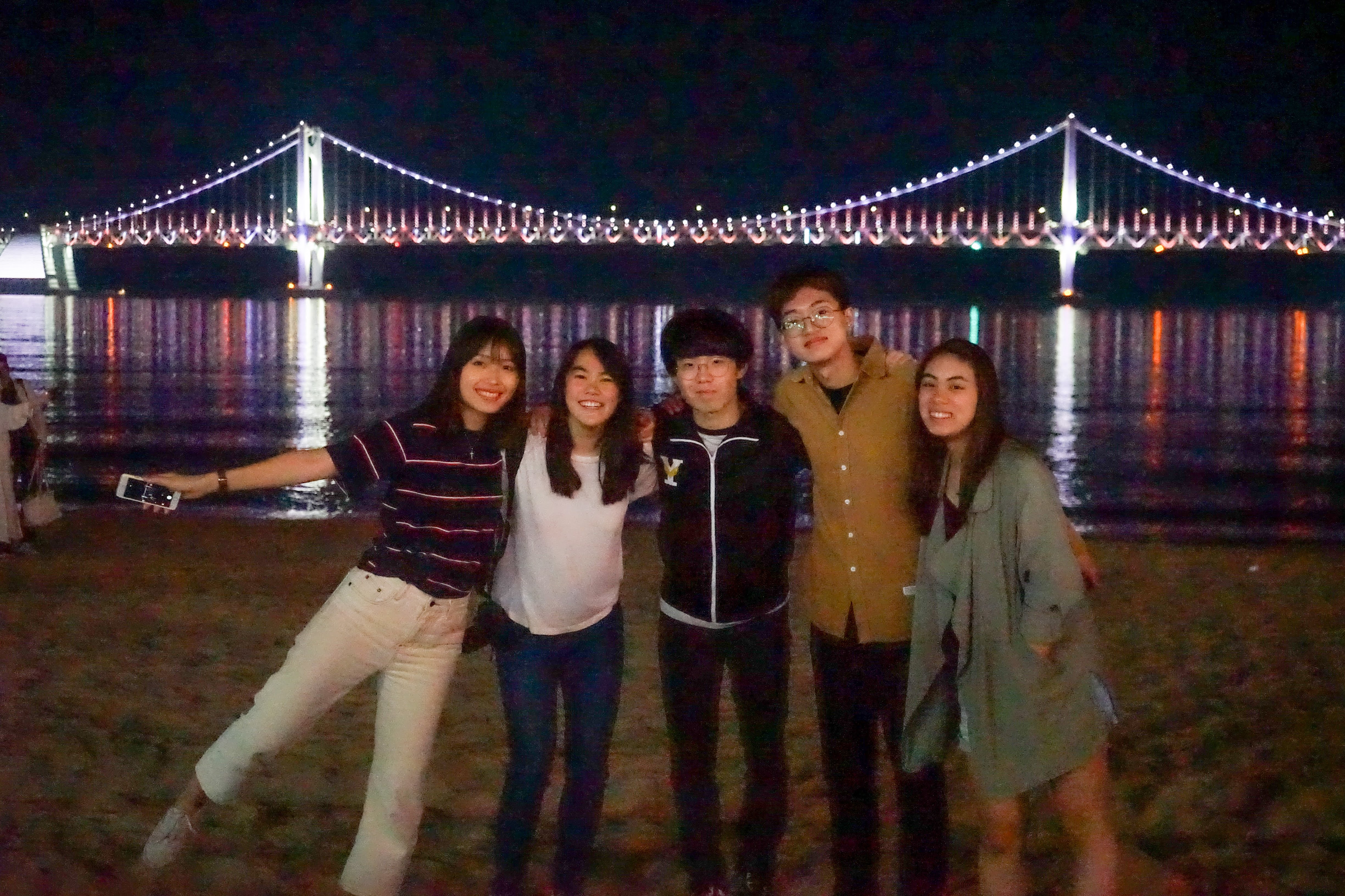 Joonseo and friends in Busan.